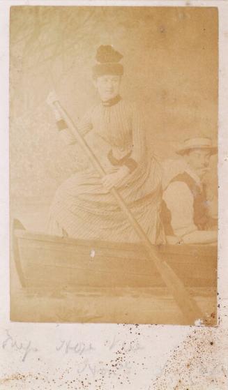 Studio Photograph of Mrs Hope Vere, from an album compiled by Sir John Everett Millais