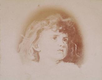 Photograph of a Study of a Child By Millais, from an album compiled by Sir John Everett Millais