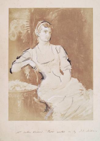 Photograph of Portrait of Mrs Kennard by Millais, from an album compiled by Sir John Everett Millais