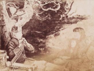 Photograph of  'An Idyll of 1745' by Millais, from an album compiled by Sir John Everett Millais