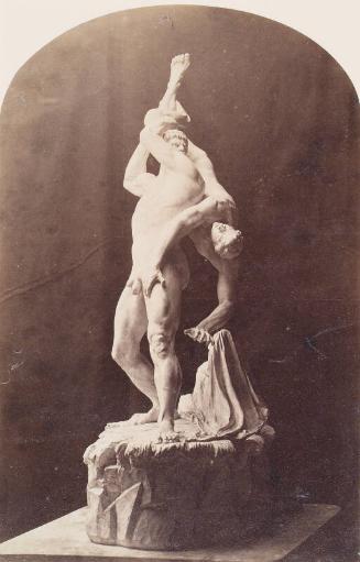 Sculpture of Two Men Wrestling, from an album compiled by Sir John Everett Millais