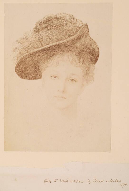 Head of a Girl, from an album compiled by Sir John Everett Millais