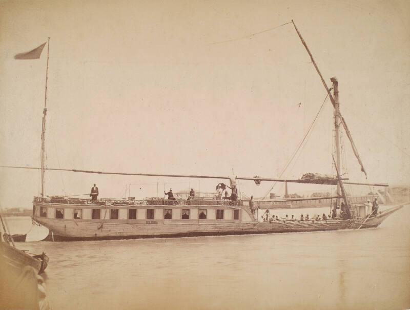 Boat, Africa, from an album compiled by Sir John Everett Millais