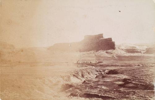 Landscape with Table Rock, South Africa, from an album compiled by Sir John Everett Millais