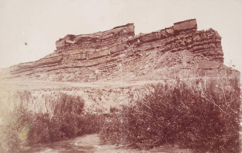 Jagged Mountain, South Africa, from an album compiled by Sir John Everett Millais