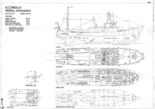 Criscilla (931) - General Arrangement (As Fitted)