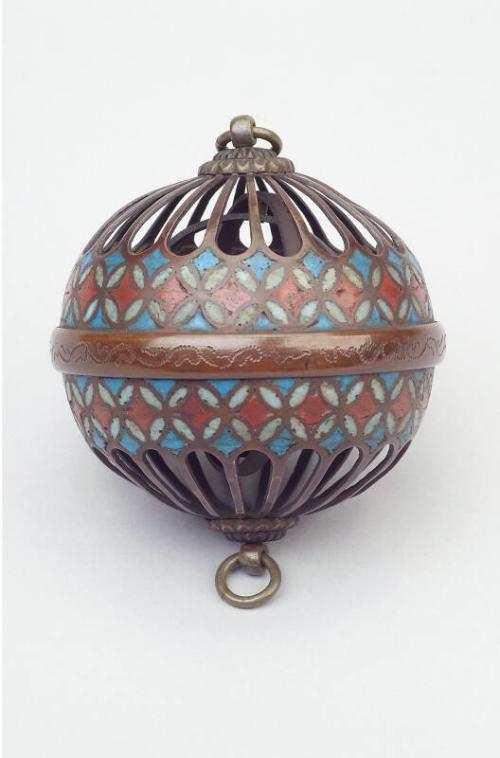 Chinese Cloisonné Enamel Spherical Censer