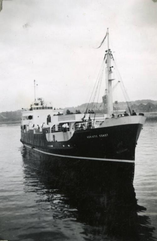 Black and White Photograph in album of 'Adriatic Coast'