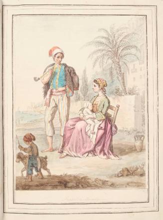 Neapolitan Family, leaf from 'A Collection of Dresses by David Allan Mostly from Nature'