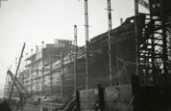 Black and White Photograph in album of cargo vessel 'Hero'