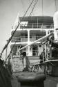 Black and White Photograph in album of cargo vessel 'Hero'