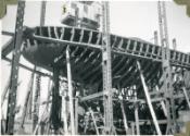 Photograph of construction of steam tug 'Howard Smith'