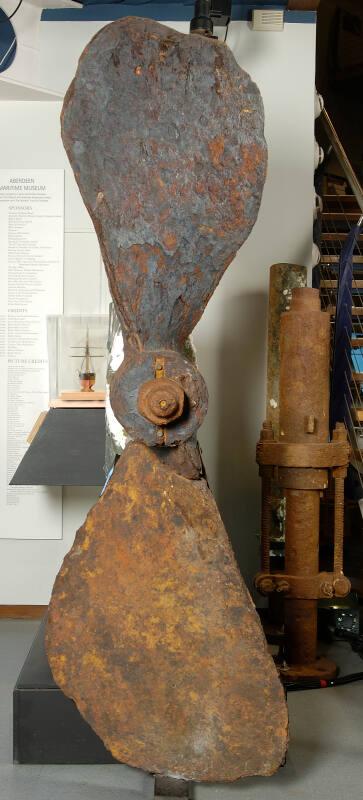 Propeller from the steam yacht Fox