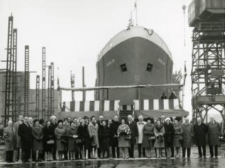 Guests at the launch of the tanker Dublin