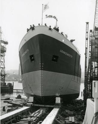 The launch of the tanker Grangemouth