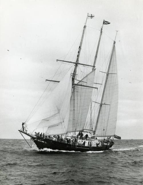 Photograph showing the sail training vessel Malcolm Miller