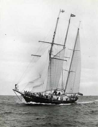 Photograph showing the sail training vessel Malcolm Miller
