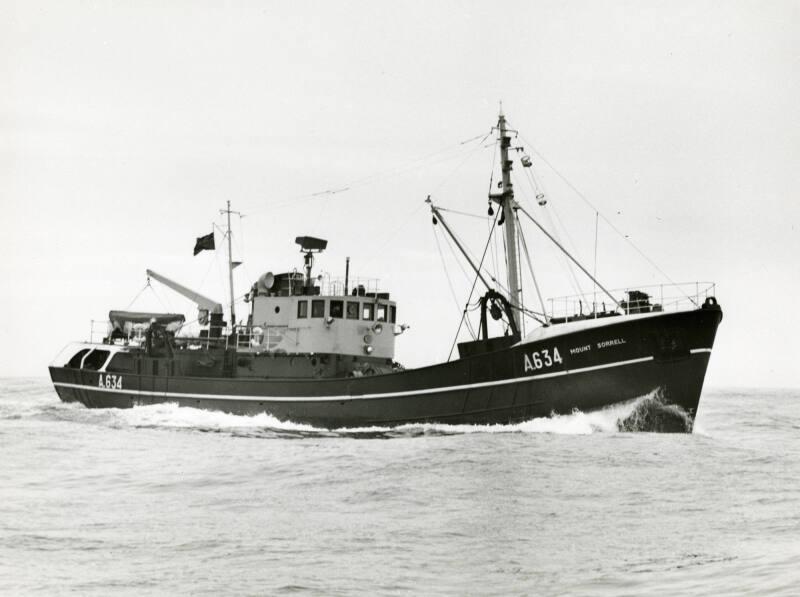 Photograph showing the trawler Mount Sorrell