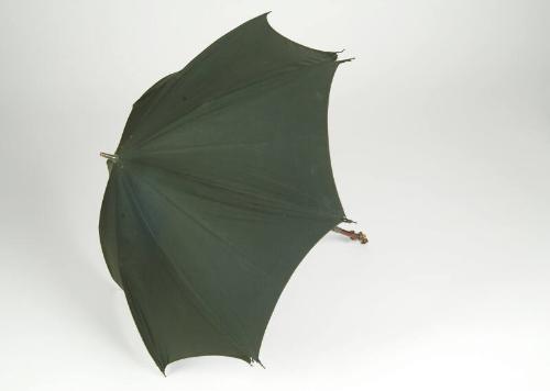 Black Umbrella with Knotted Handle