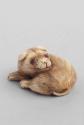 Japanese Curled Dog Netsuke