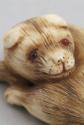 Japanese Curled Dog Netsuke