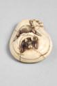 Japanese Rat on a Cushion Netsuke