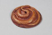 Japanese Snake Coiled on a Hat Netsuke