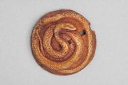 Japanese Snake Coiled on a Hat Netsuke