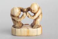 Japanese Boxing Men Netsuke