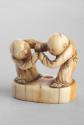 Japanese Boxing Men Netsuke