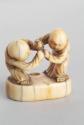 Japanese Boxing Men Netsuke