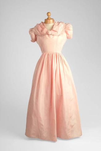 Pink Bridesmaid's Dress and Gloves