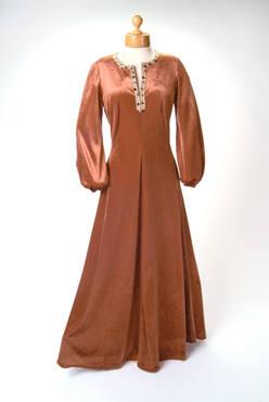 Brown Velvet Dress