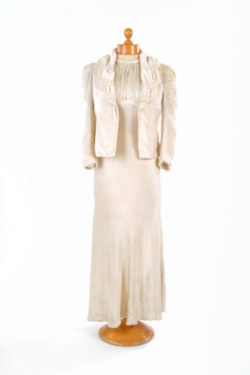 Cream Evening Dress