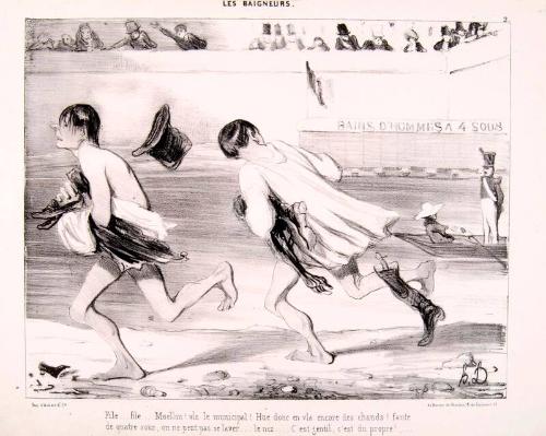 Les Baigneurs. File... File... Moellon! v. le Municipal...