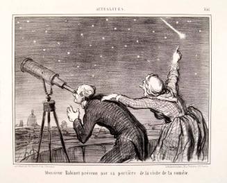 Actualites. M. Babinet prévenu par sa portière de la visite de la comète