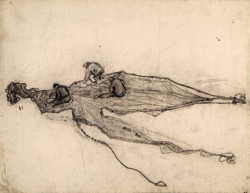 Three Men Mending a Net, Forte dei Marmi