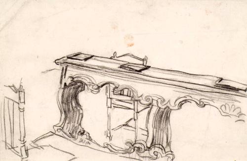 Pew and Chair in San Marco, Venice