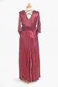 Burgundy Panelled Evening Dress