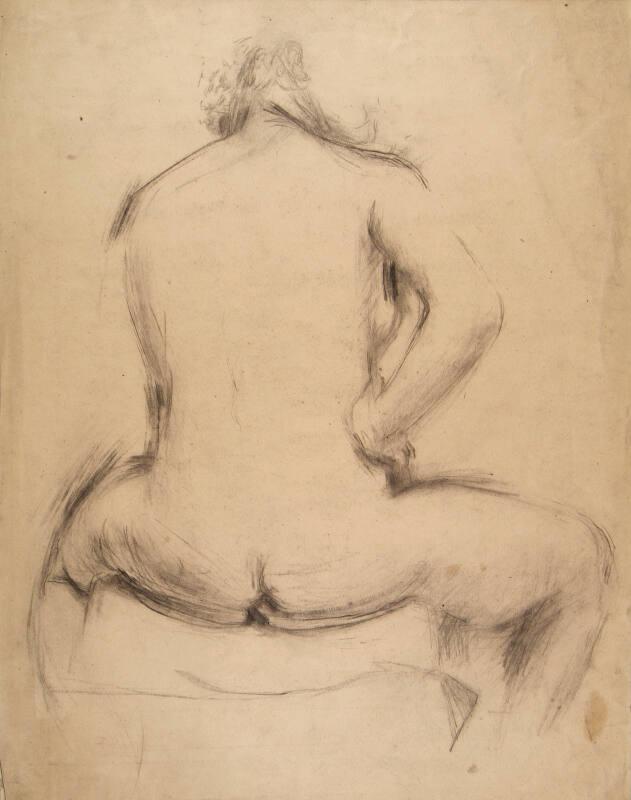 Seated Nude seen from the Back