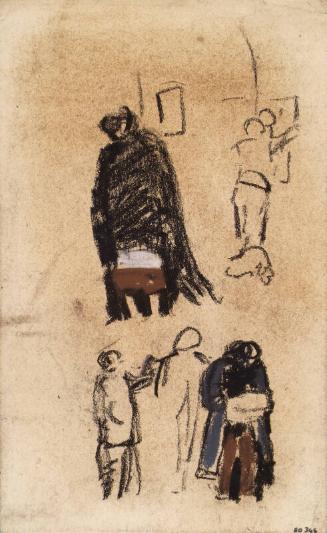 Figures in a Church (possibly In Monaco)