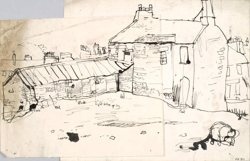 Two Storey House with Barns