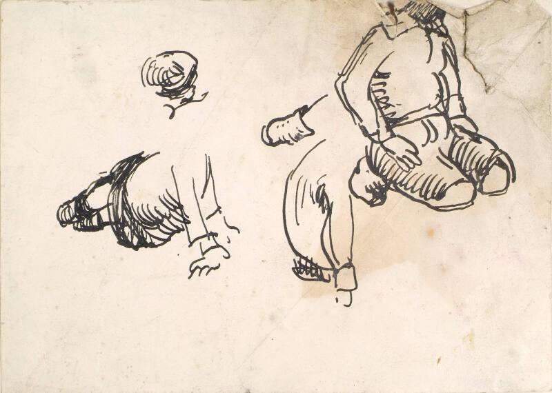 Studies of a Kneeling Youth