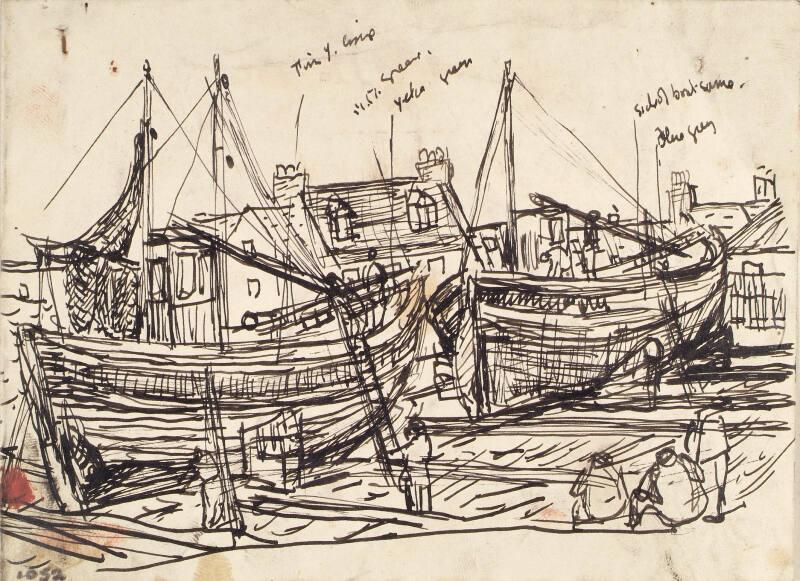 Fishing Boats at a Quay