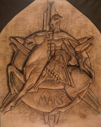 Cartoon For The "Mars" Window In The Scottish National War Memorial, Edinburgh