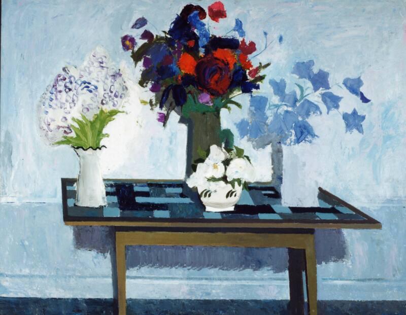 Three Jugs of Flowers