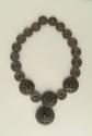 Bog Oak Mourning Necklace and Bracelets