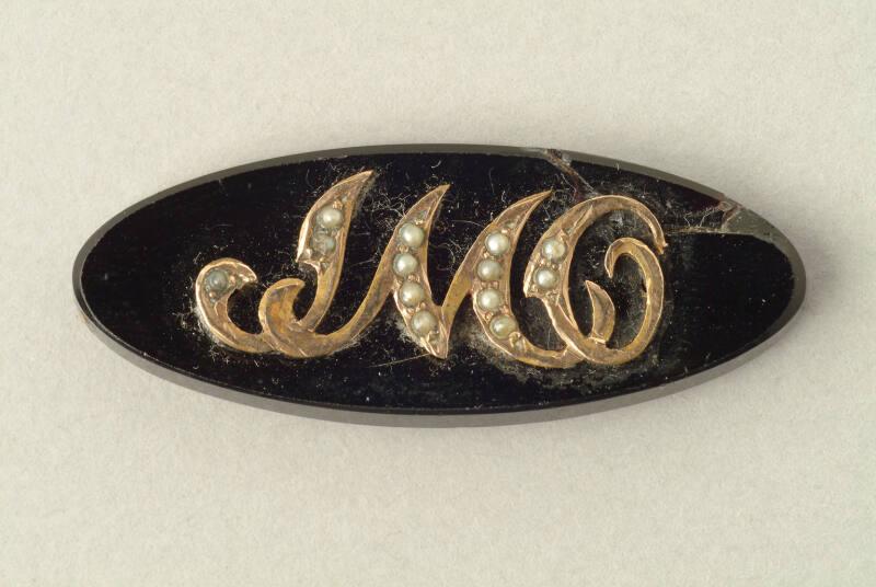 I.M.O. Mourning Brooch