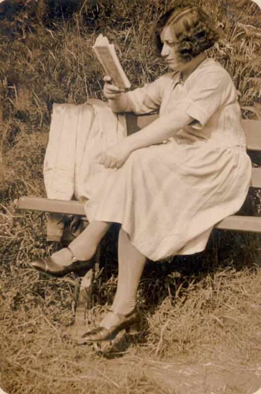 Sarah Caroline Taylor Seated on Bench