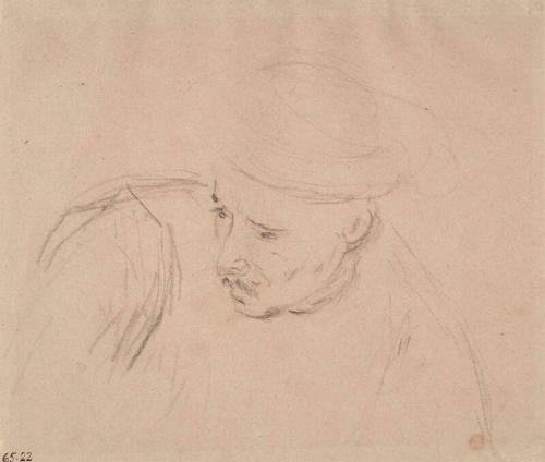 Head of a Turk - Study for Slave Market, Constantinople
